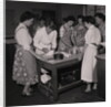 Young farmers cookery and butter making at Braddan (Kirby) Farm by Manx Press Pictures