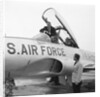Americans in jet trainer by Manx Press Pictures