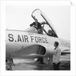 Americans in jet trainer by Manx Press Pictures