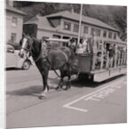 Mr & Mrs King on horse tram, Tourist Board by Manx Press Pictures