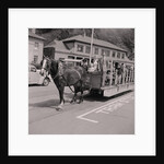 Mr & Mrs King on horse tram, Tourist Board by Manx Press Pictures