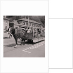 Mr & Mrs King on horse tram, Tourist Board by Manx Press Pictures