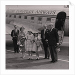 Sir Ronald Herbert Garvey, the new Lieutenant Governor, arrives at Ronaldsway airport by Manx Press Pictures