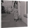 Blind woman and her guide dog by Manx Press Pictures