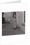Blind woman and her guide dog by Manx Press Pictures