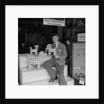 'Chap with Cigarette Packet Dogs' by Manx Press Pictures