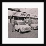Lieutenant Governor, Sir Ronald Herbert Garvey, with 'roads open' mini motorcar by Manx Press Pictures