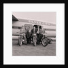 Scottish six day motorcycle trial team, Ronaldsway airport by Manx Press Pictures