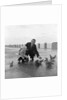 Feeding pigeons on Douglas Promenade by Manx Press Pictures