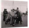 Manx Grand Prix motorcycles arrive, Douglas Pier by Manx Press Pictures