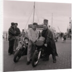 Manx Grand Prix motorcycles arrive, Douglas Pier by Manx Press Pictures