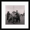Manx Grand Prix motorcycles arrive, Douglas Pier by Manx Press Pictures