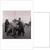 Manx Grand Prix motorcycles arrive, Douglas Pier by Manx Press Pictures