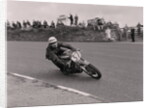 Motorcycle rider no.37 at the Sign Post, (possibly Manx Grand Prix) by Manx Press Pictures