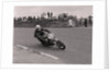 Motorcycle rider no.37 at the Sign Post, (possibly Manx Grand Prix) by Manx Press Pictures