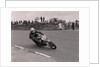 Motorcycle rider no.37 at the Sign Post, (possibly Manx Grand Prix) by Manx Press Pictures