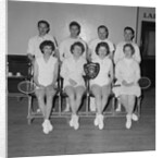 Men and women badminton teams at holiday camp, Isle of Man by Manx Press Pictures