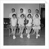 Men and women badminton teams at holiday camp, Isle of Man by Manx Press Pictures