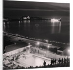 Peel Swimming Pool at night by Manx Press Pictures