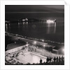 Peel Swimming Pool at night by Manx Press Pictures