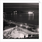 Peel Swimming Pool at night by Manx Press Pictures