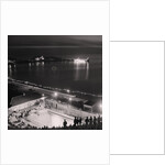 Peel Swimming Pool at night by Manx Press Pictures