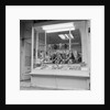 Sausages in Craine's shop window, Isle of Man by Manx Press Pictures