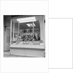 Sausages in Craine's shop window, Isle of Man by Manx Press Pictures
