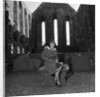 Bride at Peel Castle by Manx Press Pictures