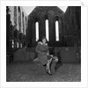 Bride at Peel Castle by Manx Press Pictures
