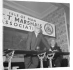 Harold Daniel addresses Isle of Man TT Marshals Association by Manx Press Pictures