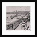 Oddfellows in coaches on Douglas Promenade by Manx Press Pictures