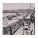 Oddfellows in coaches on Douglas Promenade by Manx Press Pictures