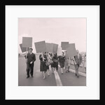 Strike pickets at Ronaldsway Airport by Manx Press Pictures