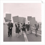 Strike pickets at Ronaldsway Airport by Manx Press Pictures