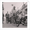 Mike Hailwood on vintage motorcycle, Villa Marina by Manx Press Pictures