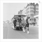 Travel agents on horse tram, Douglas Promenade by Manx Press Pictures