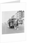 Travel agents on horse tram, Douglas Promenade by Manx Press Pictures