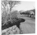 Road collapse on TT Course at Handley's by Manx Press Pictures