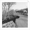 Road collapse on TT Course at Handley's by Manx Press Pictures