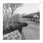 Road collapse on TT Course at Handley's by Manx Press Pictures
