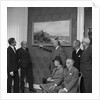 Unveiling of the painting 'Peel Castle and Shore' by Henry James Holding, Manx Museum, Douglas by Manx Press Pictures