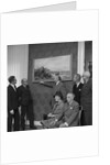 Unveiling of the painting 'Peel Castle and Shore' by Henry James Holding, Manx Museum, Douglas by Manx Press Pictures