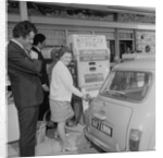 Petrol station auto pay kiosk, Geoff Duke's Garage on Peel Road by Manx Press Pictures