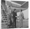 Englebert Humperdinck with his brother landing at Ronaldsway Airport by Manx Press Pictures