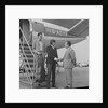 Englebert Humperdinck with his brother landing at Ronaldsway Airport by Manx Press Pictures