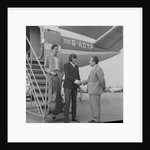 Englebert Humperdinck with his brother landing at Ronaldsway Airport by Manx Press Pictures