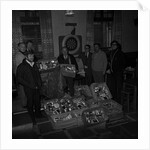 Publicans with Christmas hampers, Isle of Man by Manx Press Pictures