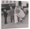 Visitors to the Isle of Man for 70 years arrive at Ronaldsway Airport by Manx Press Pictures