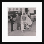 Visitors to the Isle of Man for 70 years arrive at Ronaldsway Airport by Manx Press Pictures